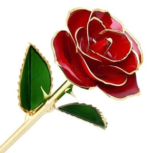 Scatola regalo con fiore laccato rosa placcato oro 24K H7J7 S5H5 C9P6 Q9T4 D9U2 - Imagen 1 de 33