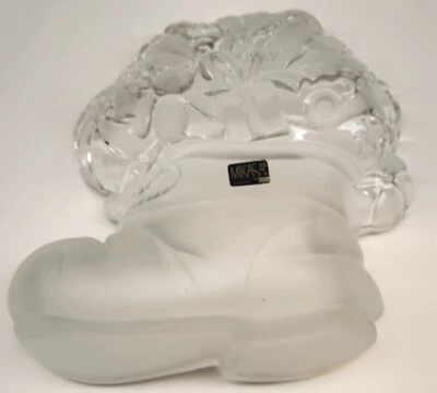 Bandeja de Navidad para botas de Santa con cuenco de cristal MIKASA 8" × 9" Foto 1 de 4