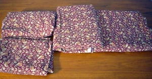 Upholstery-Weight Richloom Jacobean Floral Fabric Screen Print Burgundy 4pc 10yd - Picture 1 of 6