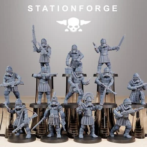 Vexillatio - Grimguard Stationforge Miniaturas - 12 Set de Figuras - 28mm - Imagen 1 de 8