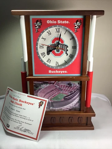 Ltd. Ed. Danbury Mint The Ohio State Buckeyes Desk/Mantel Collector Clock    107 Cover