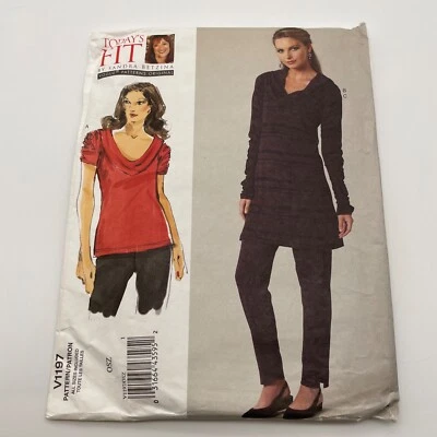 Vogue Patterns V1197 Top and Pants Cowl Neck Raglan Sleeves  OZ Uncut - Image 1 of 4