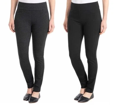 Calça feminina Dalia Ponte Pull on painel de controle de barriga embutida - Imagem 1 de 4