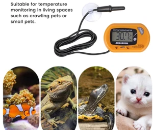 Digital Thermometer Water Temperature Meter for Aquarium Fish Tank Pet Breeding - Picture 1 of 8