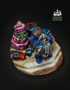 Grombrindal Space marine Dwarf 40 Years of White Dwarf RARE model Pro Painted - Picture 1 of 5