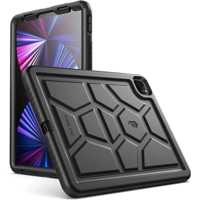 For iPad Pro 11 2021/2022/2020 Case | Poetic Kids Friendly Silicone Cover Black - Image 1 of 4