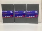 Sony BETACAM SP 90-Minuten-Bänder - Brandneu (3 Bänder)