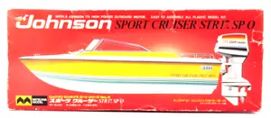 Vintage Mitsuwa Johnson STR-17.SP-o Sport Cruiser Model Kit with Outboard Motor - Picture 1 of 24