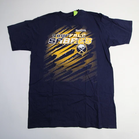 Buffalo Sabres Reebok Short Sleeve Shirt Men's Navy New Cover