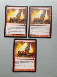 Echoing Ruin x3 , MTG Darksteel (2004) Common Red Sorcery NM - Picture 1 of 2