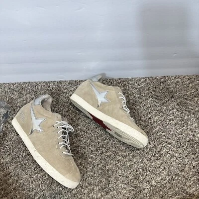 Zapatillas para mujer ASH Guepard Bis beige gamuza cuero cuña baja estrella 37 EE. UU. 6 Foto 1 de 4