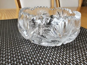Beautiful Vintage Art Deco Crystal Bowl 5.75" Glass Bon Bon Dish - Picture 1 of 5