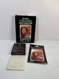 Video Checkers CIB Sears Tele Games Complete Atari 2600 Game Box Manual RARE!! - Picture 1 of 20