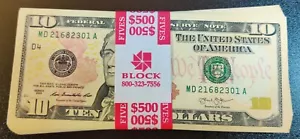 2013 $10 *Paquete de $500* ¡50 gemas consecutivas sin circular billetes de la Reserva Federal! - Imagen 1 de 2