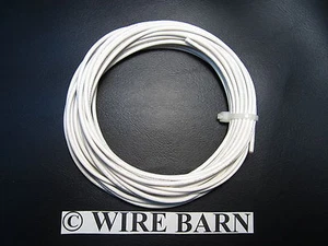 MTW 20 AWG GAUGE WHITE STRANDED COPPER WIRE 25 FEET MACHINE TOOL WIRE- USA MADE - Picture 1 of 1