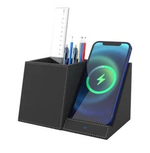 Fast Wireless Charger Schreibtisch Ständer Organizer + Ladestation, acesori 10W - Bild 1 von 6