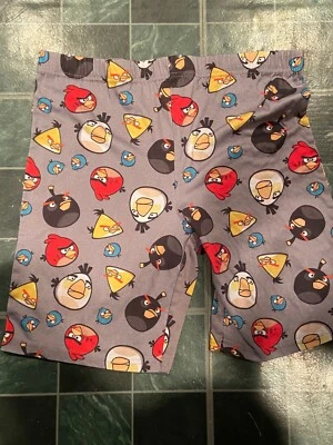 Vintage Angry Birds Kids Pajama Bottoms Shorts Size 6/8 M *Pre Owned* ccc1 - Image 1 of 4