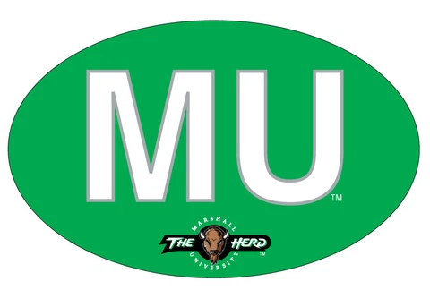 MARSHALL BLOCK LETTER MAGNET-MARSHALL THUNDERING HERD CAR MAGNET-NEW FOR 2016! Cover