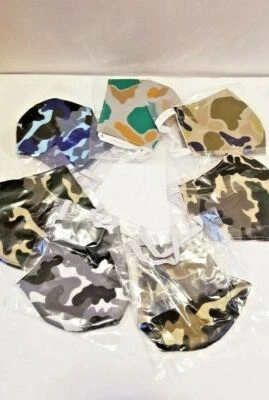 3 PACK HANDMADE Camo camouflage ADULT teen military family FACE COVER MASK Army - Image 1 of 4