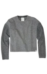 Jason Scott Top Sweatshirt Drop Shoulder Heathered Gray Women Sz XS NEW NWT N6 - Picture 1 of 4