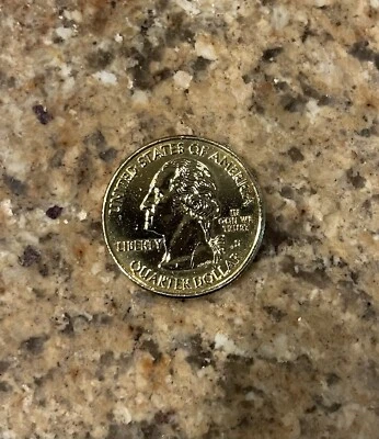 2009-D, Gold-Plated Territory Quarter, Puerto Rico, 25c - Image 1 of 2