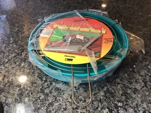 Vintage RETRO Marsh Allan 12” Portable Tabletop BBQ Grill TEAL 3 Position #5 USA - Picture 1 of 17