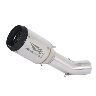 For Kawasaki Ninja ZX6R ZX-6R ZX636 2009-2022 Exhaust Mid Link Pipe Muffler - Image 1 of 4