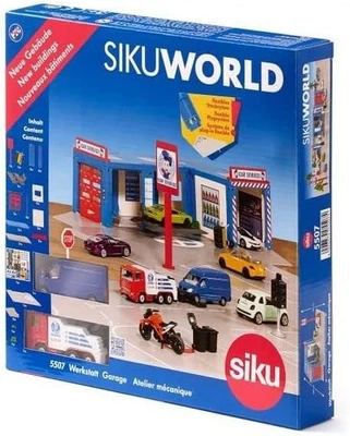 SIKU 5507 - SIKU WORLD - AUTOFFICINA CON ACCESSORI - NUOVO - SIGILLATO - Immagine 1 di 4