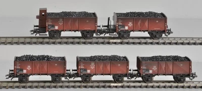 Märklin 46030 - Wagen-Set Kohletransport 50er Jahre, 5 Wagen - NEU (ohne OVP) - Bild 1 von 4