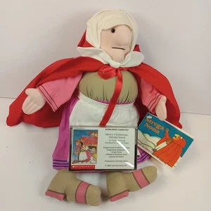 Peluche pupazzo Strega Nona vintage 1987 Tomie de Paola 14" + cassetta 1986, nuovo. - Foto 1 di 15