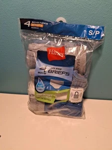 Hanes Boys Tagless Briefs Underwear Assorted Colors Small (6-8) 4 Pack New - Picture 1 of 2