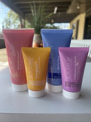 !SKINN! DIMITRI JAMES Wrinkle Soak, Detox 2.0oz Lip, EnergEyes Masks 1.0oz 4pc - Image 1 of 4