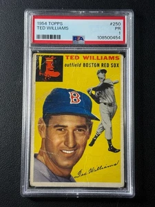 Ted Williams PSA 1 1954 Topps Baseball #250 Vintage Red Sox 0454 - Bild 1 von 2