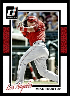 2014 DONRUSS MIKE TROUT 301 MINT BASEBALL LOS ANGELES ANGELS - Image 1 of 2