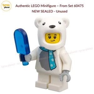 Lego Eisbär Anzug Minifigur mit Ice Pop aus 60475 City Adventskalender 2025 - Bild 1 von 3