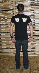 Engelsflügel T-Shirt - Retro Emo Himmel-inspiriertes Kostüm Tee - Bild 1 von 2