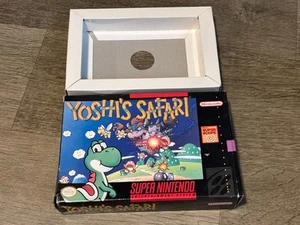 Yoshi's Safari Super Nintendo Snes *Solo caja y bandeja* Sin juego auténtico - Imagen 1 de 8