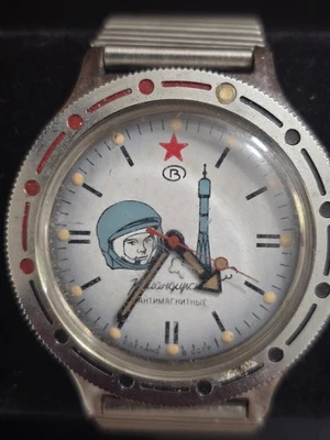 🚀 Rare Amphibian Yuri Gagarin Vostok Wostok Watch  - Image 1 of 4