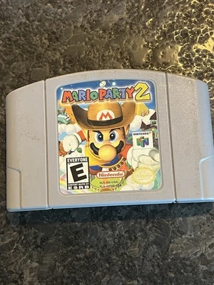 Mario Party 2 (Nintendo N64, 2000) Authentic Cartridge Only Tested Working - Image 1 of 3