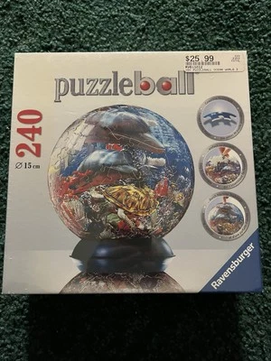 Rompecabezas Ravensburger Ocean World 240 piezas esfera 2010 nuevo en plástico Foto 1 de 3