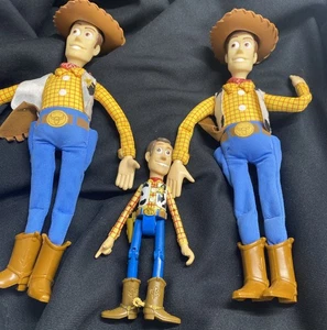 2- 12” Toy Story Disney Pixar Sheriff Woody Action Figures Dolls And 1 Thinkway - Picture 1 of 4
