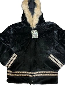 Bape OG Faux Fur Jacket Black Unused Nigo Era M - Picture 1 of 2