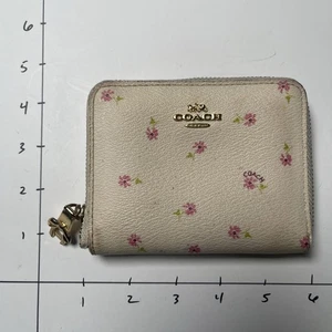 Cartera COACH Floral Margarita Charol Pequeña Cremallera Alrededor - Imagen 1 de 7