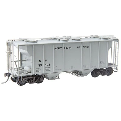 Kadee HO 8051 Northern Pacific NP PS-2 Two Bay Covered Hopper Freight Car Train - Image 1 of 4