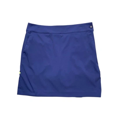 EP New York Skort Womens 2 Blue Performance Golf Tennis Pockets Side Zip Lined - Image 1 of 4
