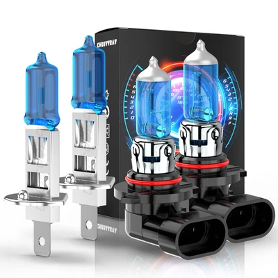 Combo de faros halógenos para Subaru Forester 2006-2008 4x bombillas de haz alto bajo Foto 1 de 4