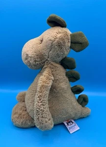 *Ritirato* Jellycat Bashful dinosauro verde peluche dinosauro 8" peluche - Foto 1 di 10