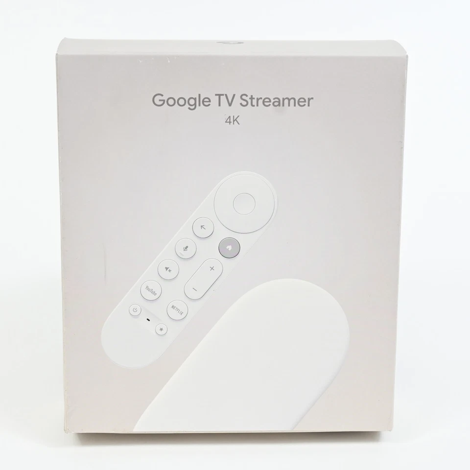 Google TV Streamer 4K 32GB w/ Voice Remote Porcelain- GA05662-US -