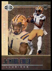 2021 Panini Chronicles Draft Picks Illusions Base Bronze Ja'Marr Chase RC LSU - Picture 1 of 2