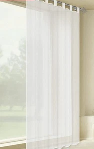 4er Set Gardinen Stores Vorhänge mit Schlaufe transparent 140mx2,25m NEU - Bild 1 von 2